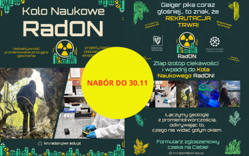 Nabór do nowego studenckiego KN Radon