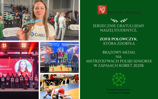 Studentka W6 medalistką Mistrzostw Polski w zapasach w stylu wolnym
